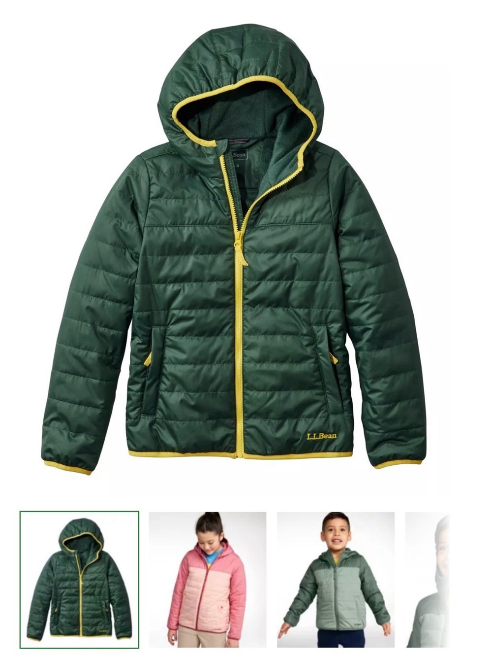 L.L. Bean Kids' Fleece-Lined Insulated Jacket